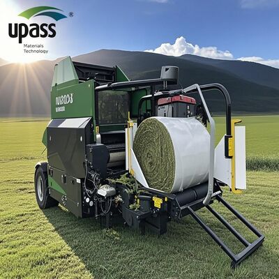 30 pollici (75 cm) 5 strati a prova di umidità impermeabile LLDPE Film di sillaggio agricolo Formaggio a soffiatura Taglio opaco Imballaggio palla di fieno