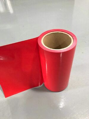 Film distaccante in HDPE rosso, rivestito in silicone su doppio lato, con polimerizzazione UV per nastri in schiuma