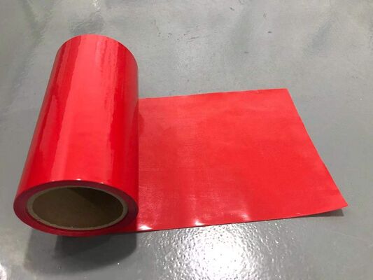 Film distaccante in HDPE rosso, rivestito in silicone su doppio lato, con polimerizzazione UV per nastri in schiuma