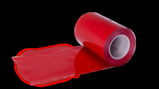 Nastro in schiuma trasparente biadesivo con pellicola di rilascio in PE rossa impermeabile