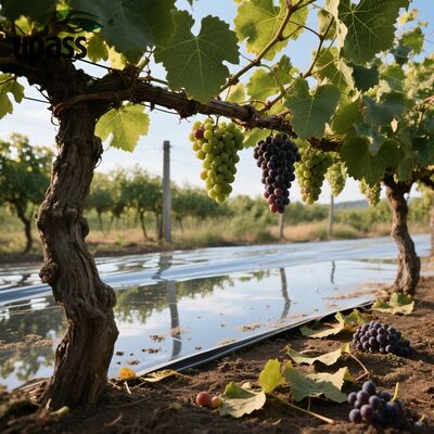 Silver Aluminum Foil PE Agricultural Film Roll Reflective Mylar Garden Fruit Tree Cherries Ground Covering Plastic Product