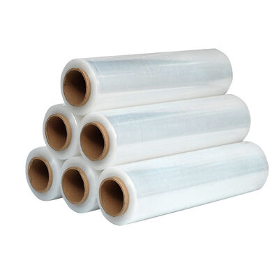 Eco-Friendly Large PE Stretch Film Food Grade Casting 30cm X 50m Resistente al calore morbido impermeabile Supermercato Promozione